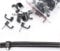 SSL 100 Black Twin/Shotgun/Double Coaxial Cable Clips -WF65/CT63 Dual Outdoor for Sky Sat/Satellite Wire Clip - Thin-Lead-Plus + HD