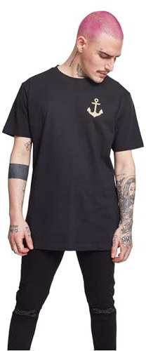 Mister Tee Herren T-Shirt Captain Tee, Farbe Black, Größe M