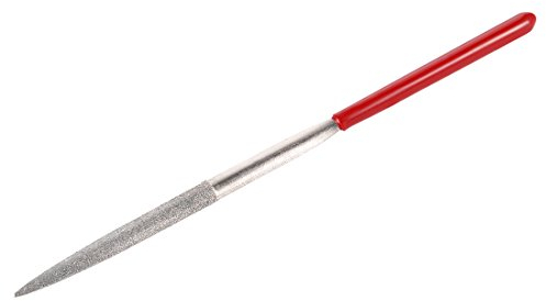 Sourcingmap 3mm x 140mm Half Round Diamond Needle File 150 Grit for Metal Glass Stone