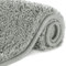 Lifewit Tapis de Bain Absorbant Antidérapant Extra Epais Tapis de Douche Microfibre de pour Salle de Bain Gris 60 × 40 cm