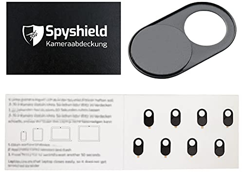 Spyshield 8X Kamera Abdeckung, Webcam Cover, Kamera Blocker für Smartphone, Tablet, Laptop