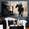 IOIP Peaky Blinder Tommy Shelby zu Pferd Moderne wandbilder 3 Teilig Bilder Wandbild Vlies - Leinwand Kunstdruck auf Wandbild Rahmen Wanddekoration mit Rahmen