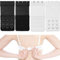 Bequeme BH Verlängerung, 4 Pack, Schwarz, Weiss, Größe M, 3 x 3 Haken Reihe, für alle BH Modelle, weiches und elastisches Material, Büsten Verschluss Erweiterung, Bra Extender, BH mit Komfort tragen