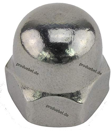 DIN 1587 Sechskant-Hutmutter Edelstahl A4 V4A M5 * 50 Stück