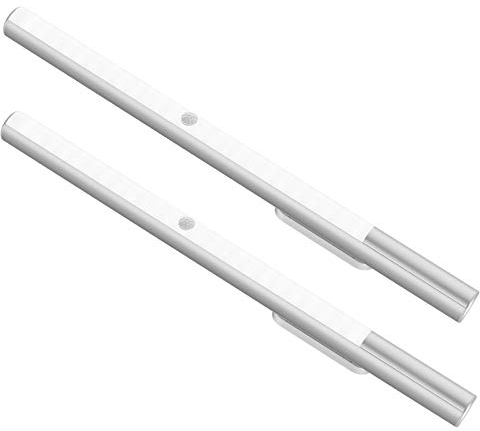 BLS LED Closet Light Battery Powered, T401 Super Bright Wireless Under Cabinet Lighting | Motion Sensor Light | 4500mAh Rechargeable Battery Operated | Stick on Lights | 180 Days Battery Time 2 Packs