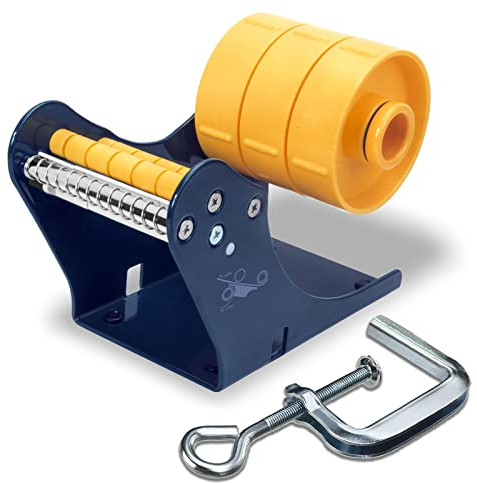 Excell Dispenser manuale di etichette (7,6cm di larghezza, 7,6cm di nucleo) Dispenser di adesivi con morsetto a C per il montaggio per casa, ufficio, negozi al dettaglio e magazzini (76,2 mm)