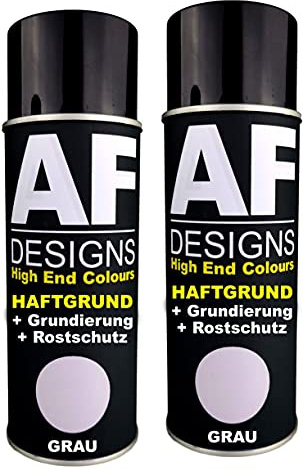 Alex Flittner Designs Lot de 2 bombes de peinture de voiture - Gris - Apprêt antirouille