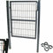 Quadratrohr Gartentor 2tlg Doppelstabmatten Gartentür Zauntor 100cm 120cm 160cm AWZ (100x120cm)