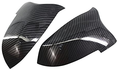 Meng Meng Seite Rückfahrspiegeldeckel Mütze passen for -BMW- 5 6 7 Serie F10 F07 F01. Kohlefaser