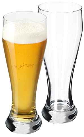 KADAX Biergläser Set, 665 ml, Biertulpen aus Glas, Biergläser für Pils, Helles, Weizen & Craft Beer, Bierglas, Bierkrug, Gläser für Bier, Weizenbiergläser (2 Stück)