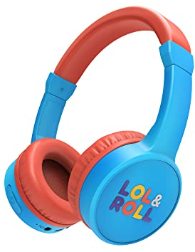 Energy Sistem LOL&Roll Pop Kids Bluetooth Headphones (Auriculares Inalambricos Infantiles Music Share, Bluetooth 5.1, 85 dB Volume Limit, Mic) - Azul