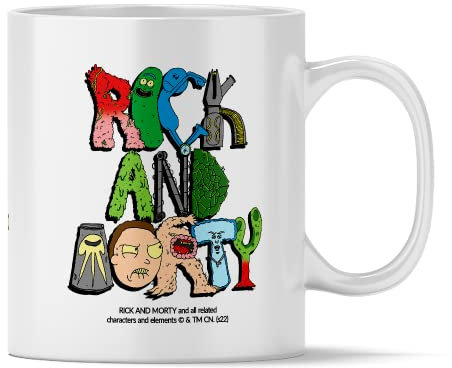 Ert Group Taza de cerámica original y con licencia oficial de Rick and Morty, patrón Morty 018, taza de café y té, taza, 330ml