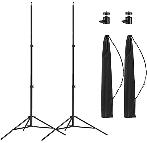 Altson - Trípode de Aluminio para fotografía de luz, 2 Unidades, con Funda, 7 pies, portátil, para luz de Velocidad, Flash, Caja de luz, Paraguas, luz estroboscópica, cámara