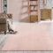 the carpet Relax Moderner Flauschiger Kurzflor Teppich, Anti-Rutsch Unterseite, Waschbar bis 30 Grad, Super Soft, Felloptik, Blush, 240 x 340 cm