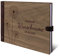 Personalisiertes Gästebuch Taufe Konfirmation Kommunion echtes Holz DIN A4 Kondolenzbuch mit Lasergravur - Pusteblume - mit 72 Blatt / 144 Seiten Naturpapier Weiß