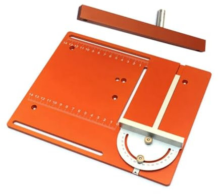 NURII Holzbearbeitungs-Kreissägen-Einsatz-Abdeckplatte, Mini-Tischkreissägen-Flip-Board mit Gehrungslehren-Führungsset, DIY-Werkzeuge (Size : Set A)