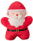 Kissen in Form eines Weihnachtsbaums und Weihnachtsmanns mit roter Schleife, gelber Stern, aus Plüsch, für Sofa oder die Sammlung von Bettkissen, für Weihnachten (2-G, Einheitsgröße)