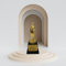 Mad Monkey- Trofeo Decorativo, Colore Oro, Nero, Small, 2000016