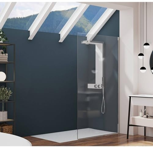 KINEDO Paroi Alpha Solo 80 Chromé Transparent