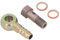 Yosoo Health Gear Turbo Wasser Hohlschraube, Hohlschrauben Set, M10 X 1,5 Mm Bis 3/8 Zoll Turbo Wasser Hohlschraube, Edelstahl, Gut Abdichtend, Turbolader Wasserleitungsrohr, Banjo Verbindungsset
