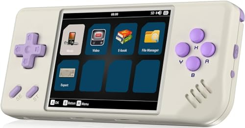 RG28XX Console di gioco portatile retrò, schermo IPS da 2,83 pollici, batteria da 3100 mAh, sistema Linux, scheda TF 64+128G integrata, oltre 1000 giochi, supporta app multimediali e uscita TV HDMI