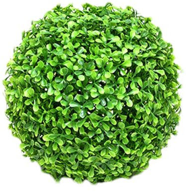 artificiale in artificiale, palla artificiale per potatura di piante finte, palline finte in bosso verde, senza irrigazione, palline rotonde resistenti ai raggi UV, decorazione per esterni