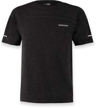 Karrimor Mens Xlite Running Short Sleeve T-Shirt Black Marl M