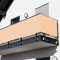 Balkonabdeckung 70x900cm Wetterfest Windschutz für Balkon Terrasse Garten Maschendraht/Creme inkl. Kabelbinder und Kordel