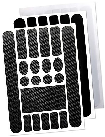 KITANDOVE Carbonfaser Kettenstreben Und Rahmen Schutzfolien Set Für Mountainbike Und Fahrrad Kettenblattschutz Vinyl Aufkleber Kratzschutz Für Rahmen Und Kettenstrebe