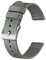 BISONSTRAP Nylon Armband für Herren, Zweiteilige Militär Uhrenarmband, Schnellverschluss, Gebürstete Schnalle, 20mm, Grau (Silberne Schnalle)