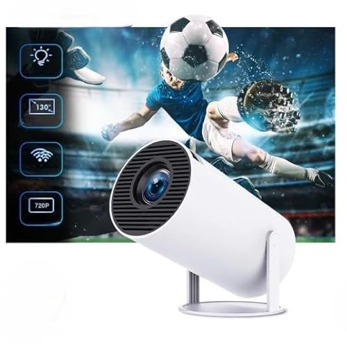 Visyon HY300 PRO+ 2025 | 1080P Full HD WiFi Projector with Android 11.0 – 12000 Lumens Portable Home Theater & Outdoor Movie Projector | Screen Mirroring for iOS/Android | Gaming & HDMI Compatible