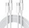 iPhone 15 16 Charger Cable 3M 2Pack, USB C to USB C Charger Cable 3M Long Type C Charge Cable Fast Charging Cable Type C to C Charge Cable Lead Wire for iPhone 16/15/15 Pro Max/15 Plus, Macbook,iPad