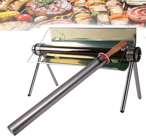 Barbecue Portable, Gril Solaire 1,5 L, Température De Séchage À L'air du Tube À Vide : 150-300°, Chauffage Uniforme À 360°, Cuisson Rapide, Utilisé pour Le Barbecue