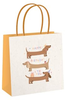 Grafik Werkstatt Geschenktüte klein | happy birthday to you | Dackel