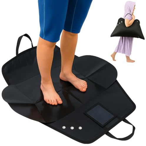John Paddle NEO Mat & Bag Umziehmatte & wasserdichte Tasche für Neoprenanzug und Wasserzubehör Robuste Changing Mat für Surfer Paddler SUP Kajak Eisbaden & Meer