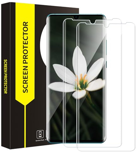 Cable Leader 2 Pièce Verre Trempé pour Huawei P30 Pro Protection Écran, Couverture 3D Transparent, Tactile sensible, Dureté 9H Anti Rayures, 0,33mm HD Bubble Free Huawei P30 Pro Vitre Protection