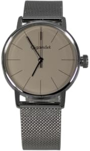 Gigandet Armbanduhr Damen Quarz Edelstahl Silber Braun G43-027