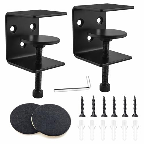 2 Stk Verstellbare Wandregalhalterung, Stabile Wandträger Klemmen, Praktische Wandkonsole für Schlafzimmer, Küche & Badezimmer