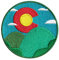 Colorado Patch – 100 % Stickerei zum Aufnähen oder Aufbügeln Colorado Patch