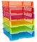 Stapelbare Briefablage Kunststoff Schreibtisch Organizer (23,3 x 34 x 7,5 cm, 6 Stück)