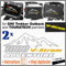 Aufkleber-Set, 2 Stück, kompatibel mit Original Suzuki V-Strom 1000 und Touratech Allu und GIVI TREKKER OUTBACK (weiß-gelb)