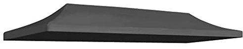 PETSOLA Kstyhome Toit de Tente de Réception Auvent de Remplacement Toile de Tonnelle 3 x 6 m Anthracite