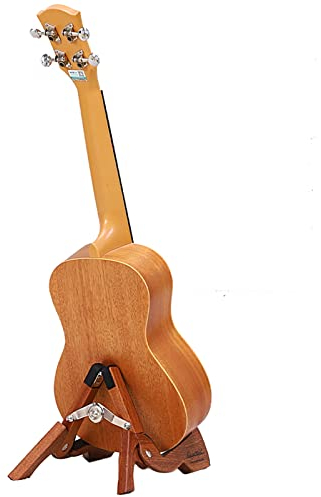 Gitarrenständer Guitar Stand Gitarrenhalter Klappbarer Gitarrenständer für Kindergitarren, Leicht klein Antiquität EIN Rahmen Ukulelen-Akustikgitarren-Aufbewahrungshalter, mit Tragetasche
