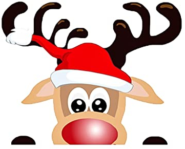 iSpchen Autoaufkleber Weihnachtsdeko Elch Aufkleber süße Rentier Weihnachten Deko Sticker Weihnachtsauto Heckscheibe Aufkleber Autofenster Stoßstange Wandtattoo Dekoration Aufkleber