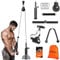Ruffman Fitness Latzug - Gym Kabelzug Unterarmtrainer - Krafttraining Trizeps Seil Gewicht Fitnessgerät Trainer DIY Latzugturm für Zuhause Sportgeräte Fitness Kabelmaschine (Large)