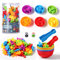 Oderra Montessori-48 pièces Dinosaure Comptage et Tri, Jouets éducatifs avec gobelets, dés et Pinces pour Apprendre à Compter Les Couleurs motricité Fine, Jeux Montessori