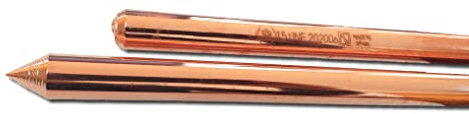 INDUSTRIAS MORA - Pica Toma De Tierra Lisa De 1,5 Metros (1500 x 14,2 mm). Paquete De 10 Unidades. Fabricada Según Norma UNE 202006. Recubrimiento De Cobre De 100 Micras. Ref. 2015140