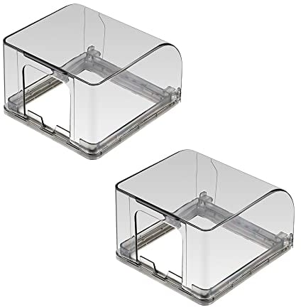 Trsnzul Schalter Stecker Wasserdichte Box 2 Stück Steckdosenabdeckung Wandschalter Steckdose Wasserdichter Steckdose Abdeckungen 86 Typ Fall Spritzschutz Wasserdichter Steckdosenschutz