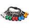 Katerk Portable 10pcs Bit holder Keychain Light Weight 1/4 inch Hex Shank Drill Screw Adapter Quick-change Screwdriver Electrician Tools Organizer