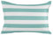 Lendenwirbel-Kissenbezüge, wasserdicht, für Terrasse, Möbel, einfarbig, gestreift, dekorativer Überwurf-Kissenbezug, blaugrün, 2 Stück für Sofa, Couch, Stuhl, Zuhause